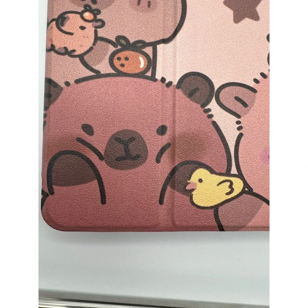 Capybara Tablet Case‎ Cover For Galaxy Tab A9 Plus 10.95 Inch Kawaii Bears Pink